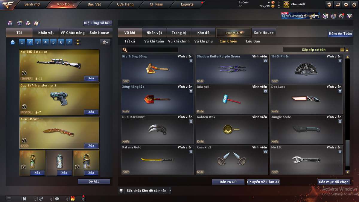 shop acc cf uy tin gia re